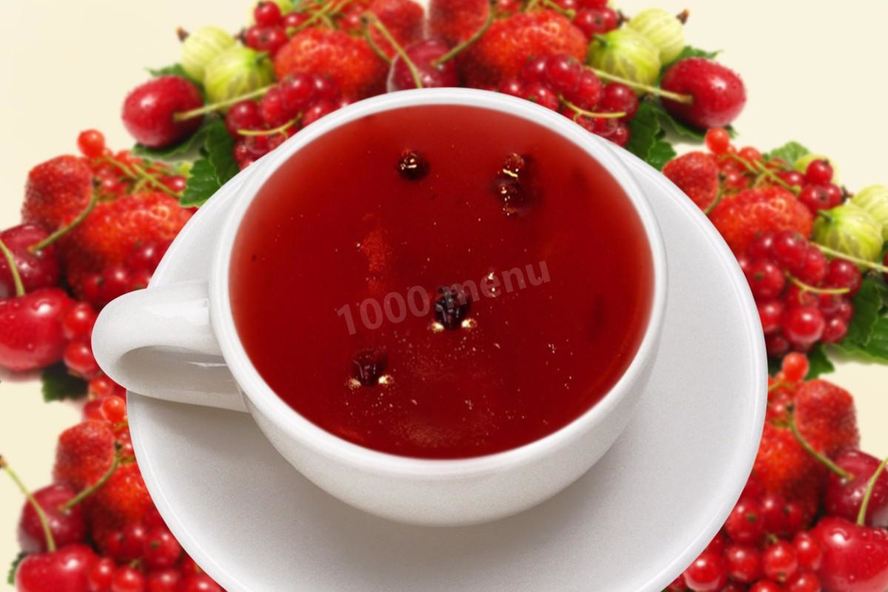 Рецепт киселя из замороженных ягод клюквы и черной смородины