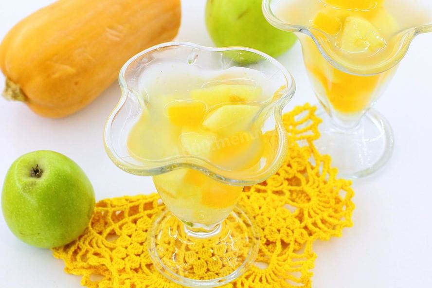 Рецепт киселя с яблоками и тыквой