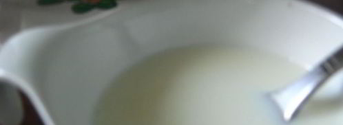 молочный кисель с клубничным конфитюром. Шаг 3