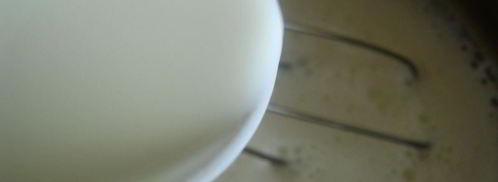 молочный кисель с клубничным конфитюром. Шаг 4