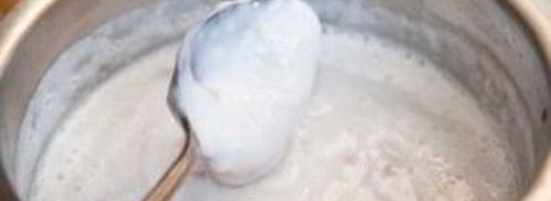 молочный кисель с малиной. Шаг 5