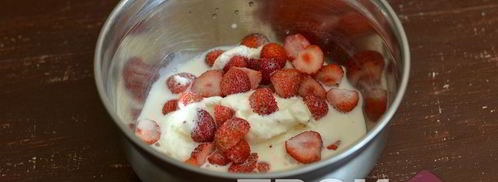 клубничный коктейль. Шаг 4