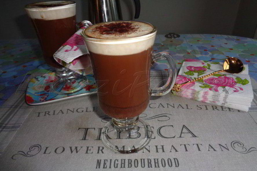 Рецепт кофе мокко с горьким шоколадом