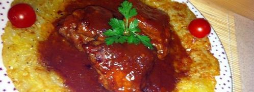 свиные ребра в кофейном соусе. Шаг 12