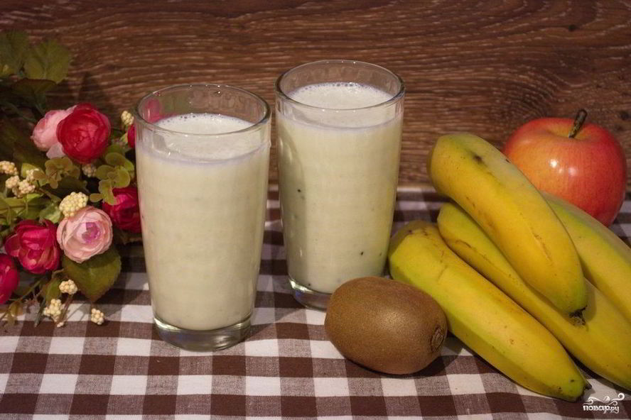 Рецепт коктейля из киви и банана