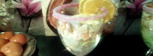 коктейль из морепродуктов с розовым соусом. Шаг 8