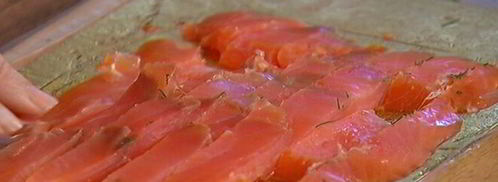 спагетти с копченой форелью и джином. Шаг 7