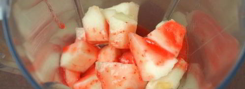 дынно-клубничный коктейль. Шаг 3