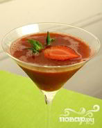 Клубничный коктейль с горячим шоколадом