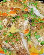 Курица с вином по-грузински