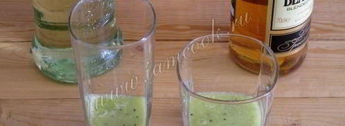 коктейль из киви и винограда. Шаг 4