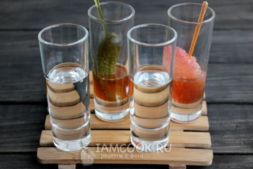 Рецепт шутера коктейли с водкой