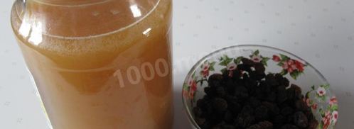 домашний простой окрошечный квас с изюмом. Шаг 8