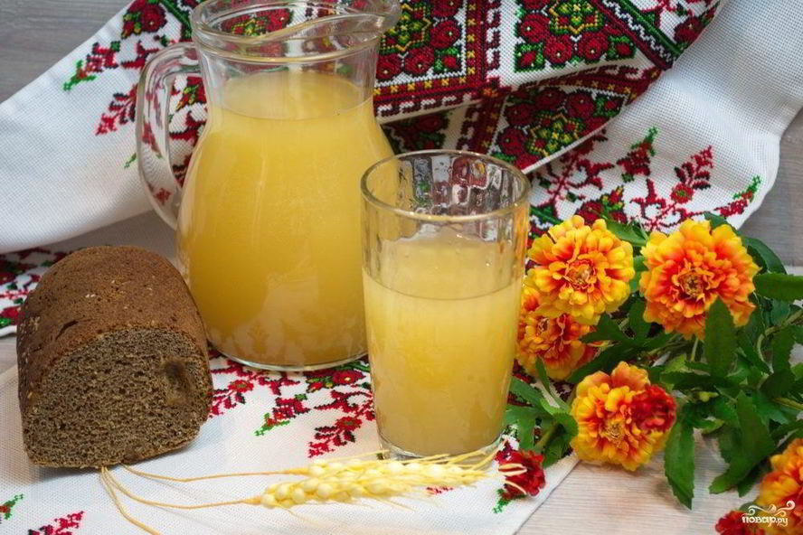 Рецепт кваса из бородинского хлеба