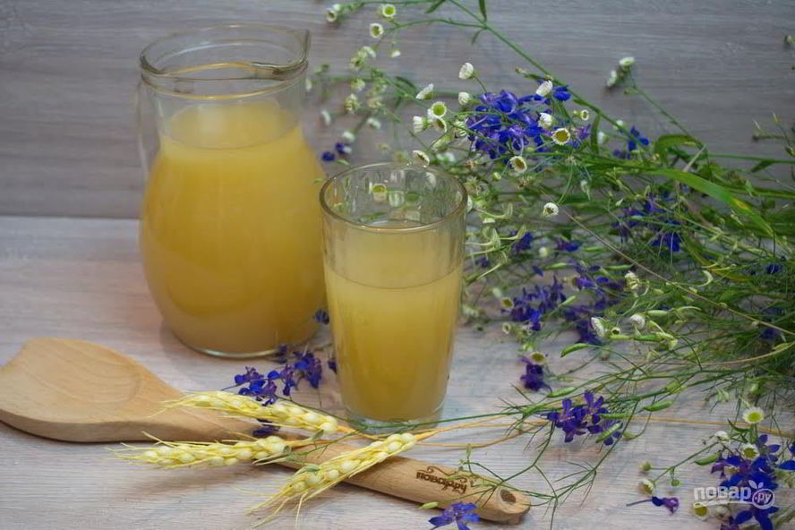 Рецепт кваса из дрожжей и сахара