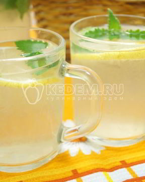 Лимонад из лимонов с мятой