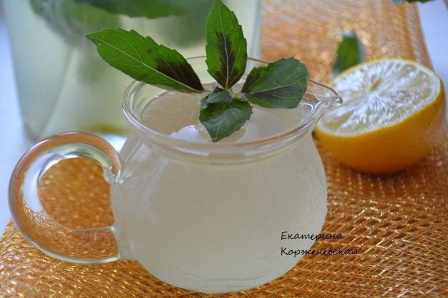 Рецепт лимонада с базиликом и душистым перцем
