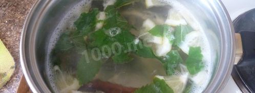 напиток лимонад из мяты и лимона. Шаг 5