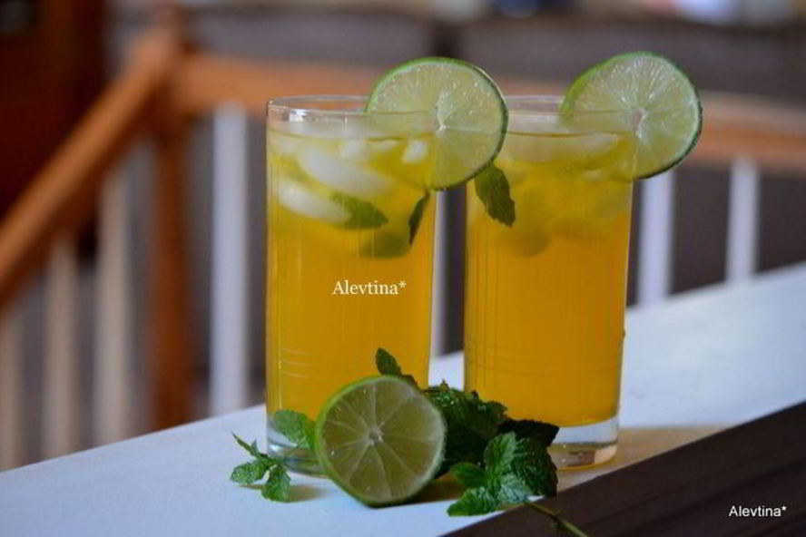 Рецепт чая мохито со льдом