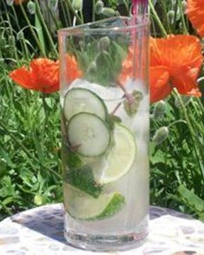 Мохито с мятой и свежим огурцом