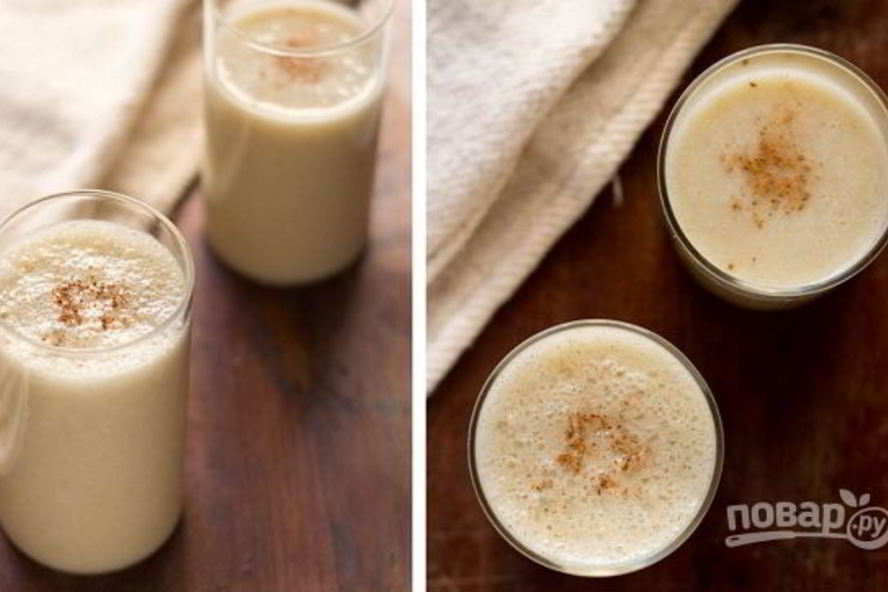 Рецепт коктейля на кокосовом молоке с бананом