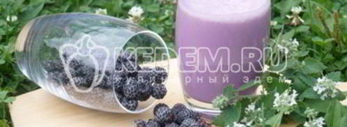 молочно-ежевичный коктейль чудо. Шаг 8