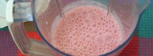 молочный клубнично-банановый коктейль. Шаг 5