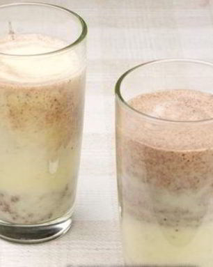 Молочный коктейль с бананом и шоколадом