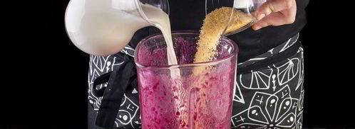 молочный коктейль с черничным нектаром. Шаг 5