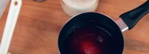 молочный коктейль с ягодным сиропом. Шаг 3