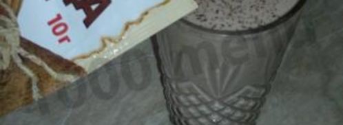 шоколадный молочный коктейль с бананом. Шаг 13