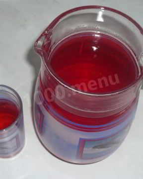 Морс брусничный с мятой