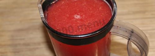 морс из замороженных ягод клубники и красной смородины. Шаг 10