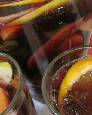 Газированная сангрия с минералкой