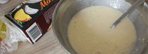 сладкие блинчики на сметане и сывороточном коктейле мажитэльк завтраку. Шаг 4