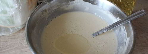 сладкие блинчики на сметане и сывороточном коктейле мажитэльк завтраку. Шаг 6