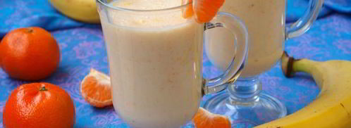 бананово-мандариновый смузи. Шаг 6