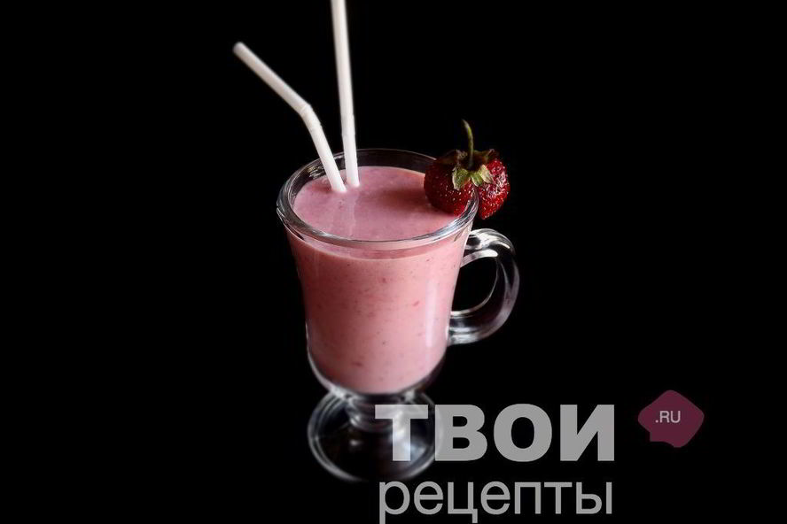 Рецепт клубнично-бананового смузи