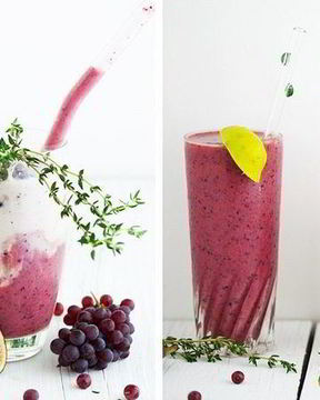 Мятный виноградный смузи