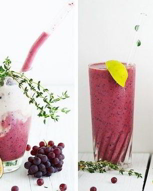 Мятный виноградный смузи