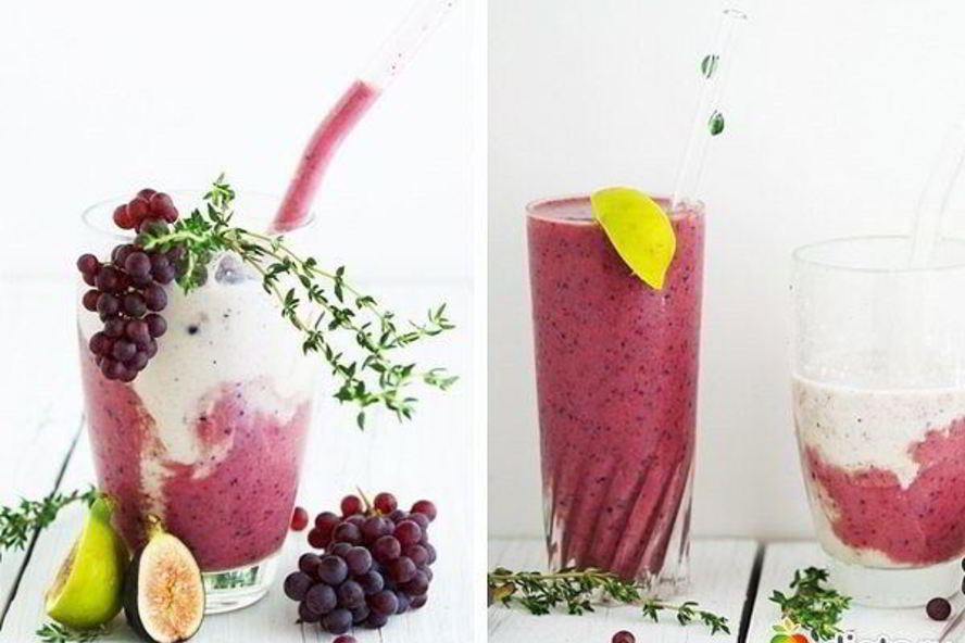 Рецепт мятного виноградного смузи