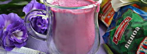 смузи из черной смородины, овсяных хлопьев и киноа. Шаг 8