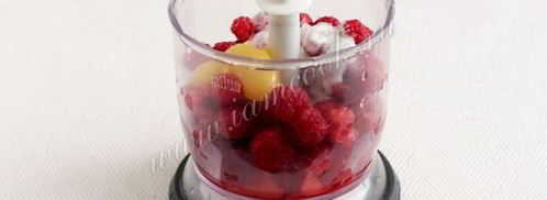 смузи из персика и малины. Шаг 7