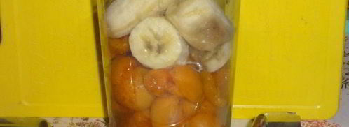 смузи с абрикосами, бананом и мацони. Шаг 4