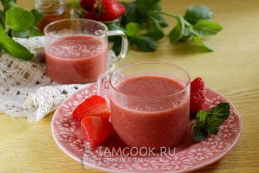 Рецепт смузей с авокадо и клубникой