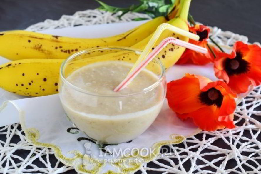 Рецепт смузей с бананом и кокосовым молоком