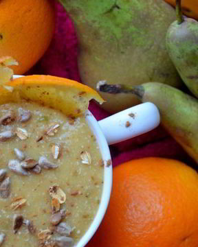 Смузи с хурмой и грушей