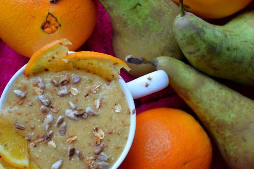 Рецепт смузей с хурмой и грушей