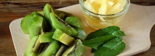 смузи с консервированным ананасом и киви. Шаг 9