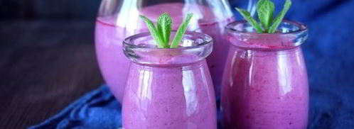 творожный смузи с черникой и простоквашей. Шаг 10